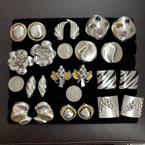 Taxco/Mexican sterling silver clip on earrings for sale